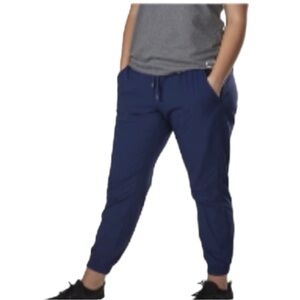 Athleta joggers athletic casual ankle pants navy blue size 2 Petite